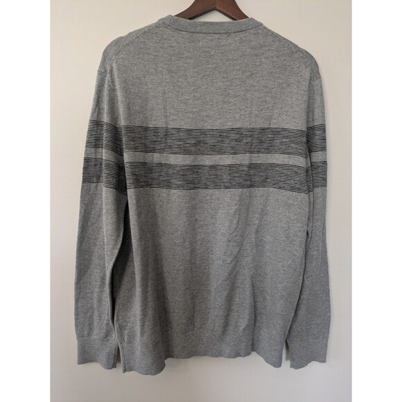 Banana Republic Men’s Organic Cotton Sweater Gray Preppy Lightweight Large - Picture 4 of 8